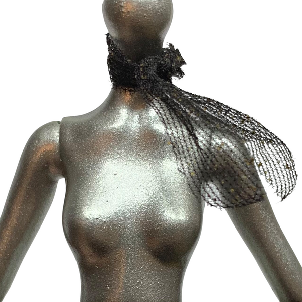 Monster High Lagoona Blue Shriekwrecked Nautical Ghouls Doll Replacement Black Glitter Neck Scarf