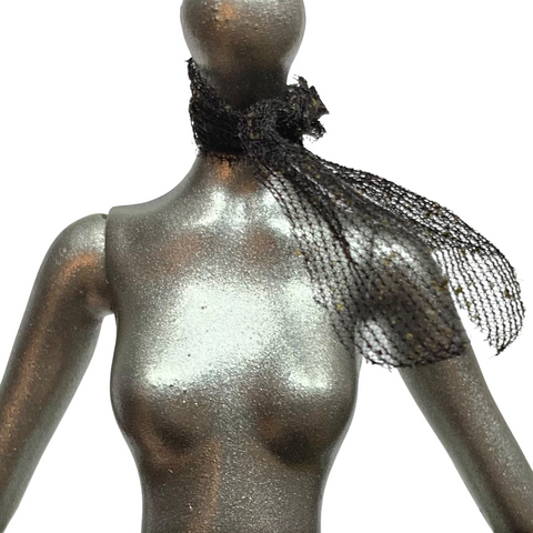 Monster High Lagoona Blue Shriekwrecked Nautical Ghouls Doll Replacement Black Glitter Neck Scarf