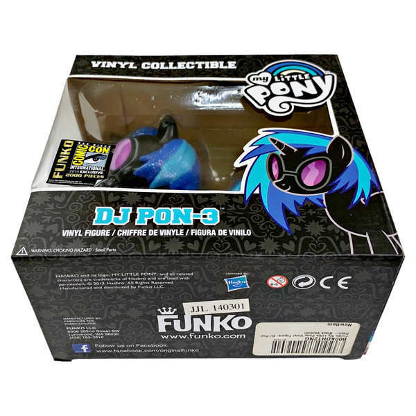 Funko 2014 SDCC Event Exclusive My Little Pony DJ Pon-3 Black Glitter Variant Vinyl Collectible Figure