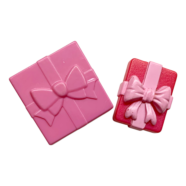 Lot Of 2x Small Pretend Pink Gift Box Tops Compatible With Barbie Size Dolls