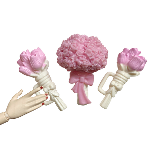 Mattel Barbie Doll I Can Be A Bride Wedding Party Giftset Replacement Flower Bouquet Set