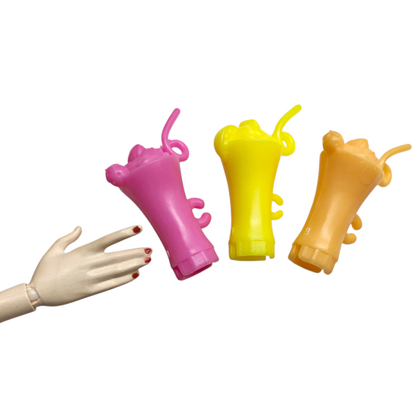 Mattel Barbie Doll Playset Replacement Parts Lot Of 3x Milkshake Drinks