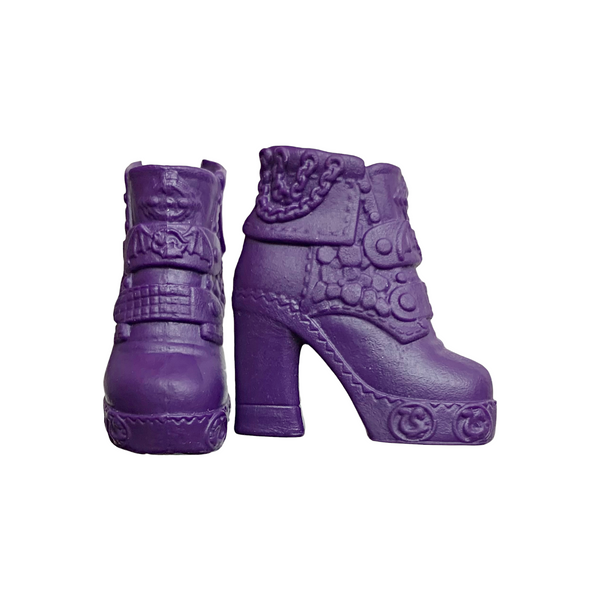 Disney Descendants 2 Mal Doll Replacement Solid All Purple Color Shoes