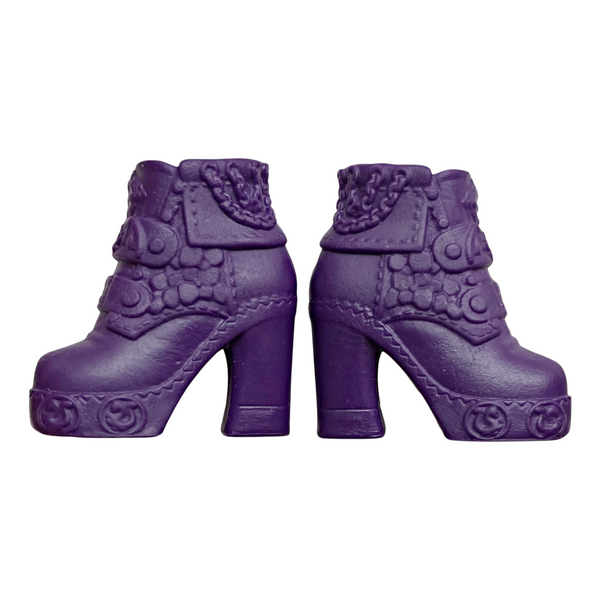 Disney Descendants 2 Mal Doll Replacement Solid All Purple Color Shoes