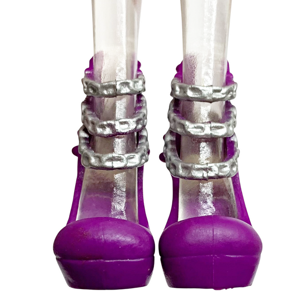 Ever After High Raven Queen Date Night Doll Replacement Purple & Silver Shoes