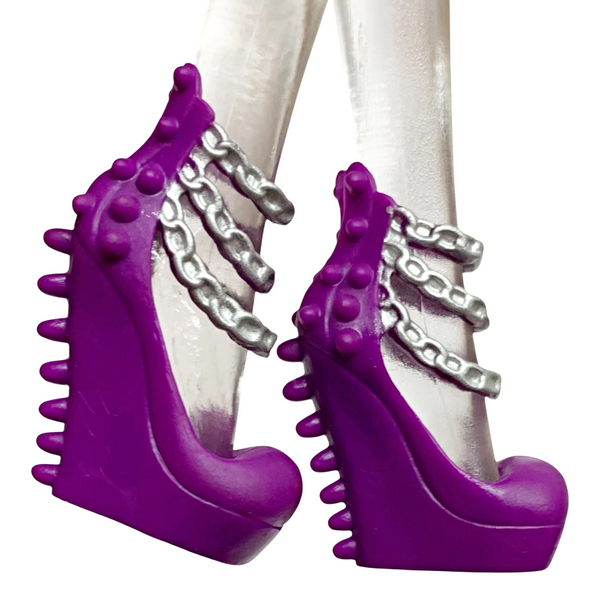 Ever After High Raven Queen Date Night Doll Replacement Purple & Silver Shoes