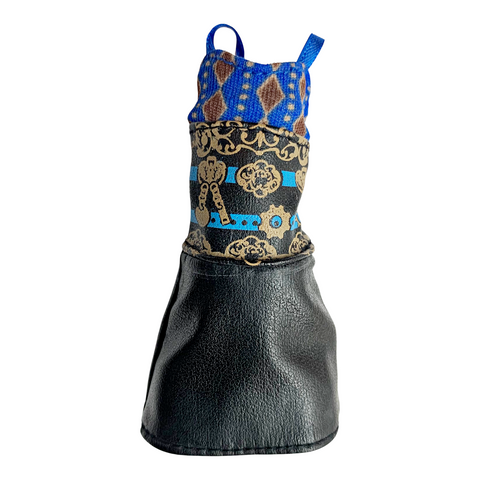 Monster High Robecca Steam 1st Wave Original Doll Outfit Replacement Black & Blue Dress