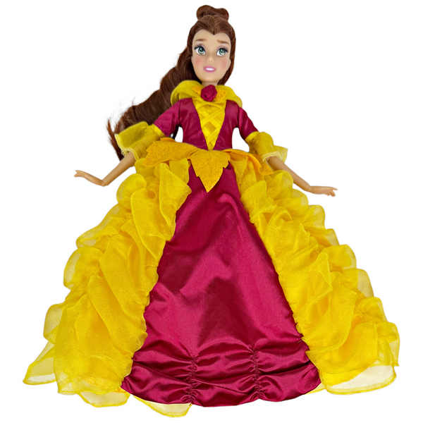Disney's Beauty & The Beast Belle Doll Wearing Autumn Fall Fantasy Gown Outfit