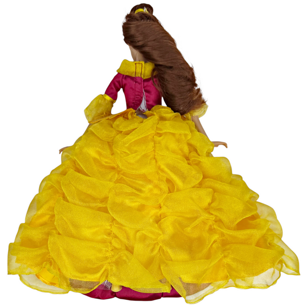 Disney's Beauty & The Beast Belle Doll Wearing Autumn Fall Fantasy Gown Outfit
