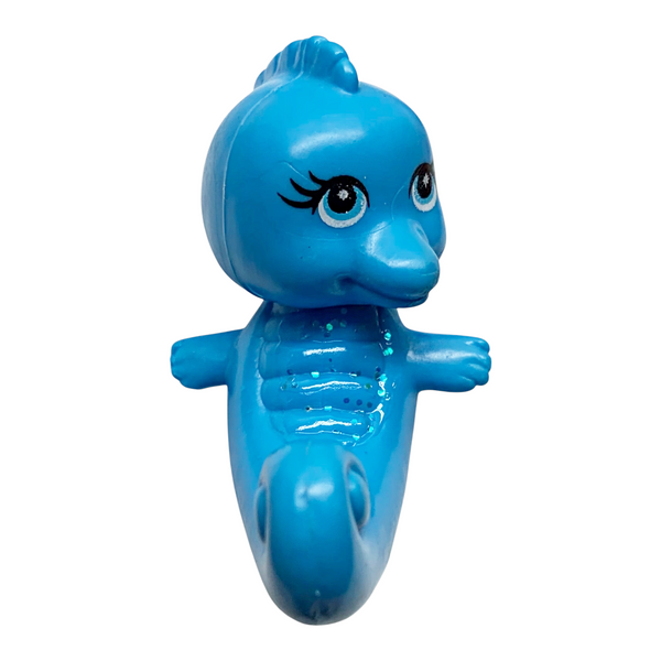 2008 Polly Pocket Shimmer'n Splash Pets Reef Playset Replacement Blue Glitter Dolphin Part