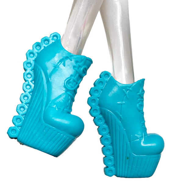 Monster High Frankie Stein Voltageous Hair Doll Replacement Blue Shoes