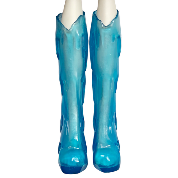 Monster High Abbey Bominable Music Festival Doll Replacement Shoes Tall Blue Ice Boots