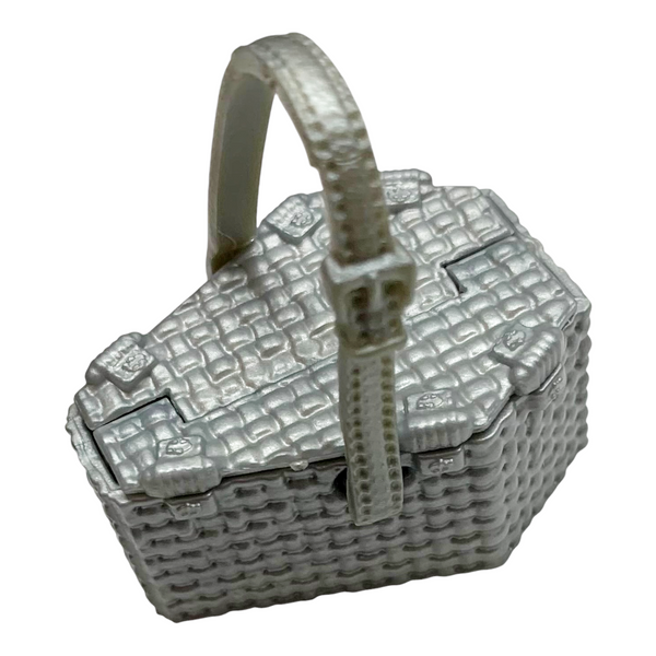 Monster High Picnic Casket Frankie Stein Doll Replacement Silver Basket Purse