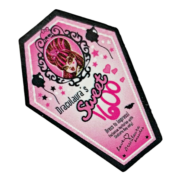 Monster High Sweet 1600 Doll Size Replacement Draculaura Party Invitation Part