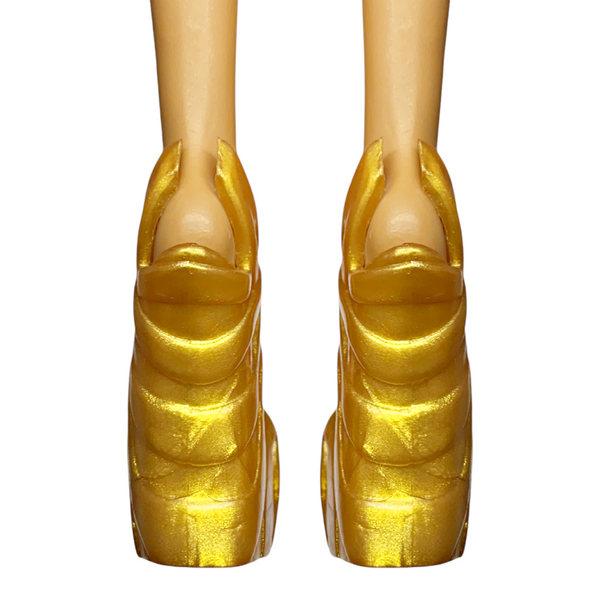 Monster High Clawdeen Wolf Pack Of Trouble Doll Replacement Gold Shoes