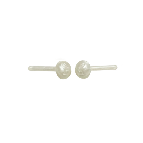 Monster High Frights Camera Action Honey Swamp Replacement White Grumpy Face Pearl Earrings