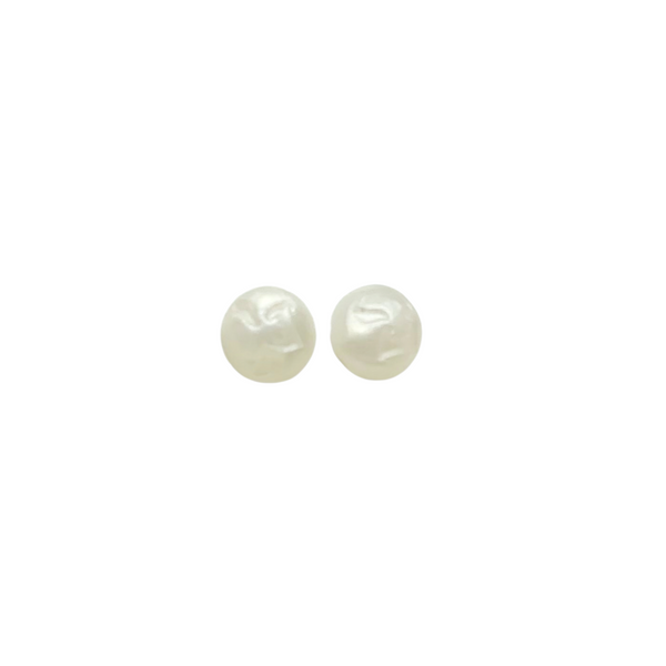 Monster High Frights Camera Action Honey Swamp Replacement White Grumpy Face Pearl Earrings