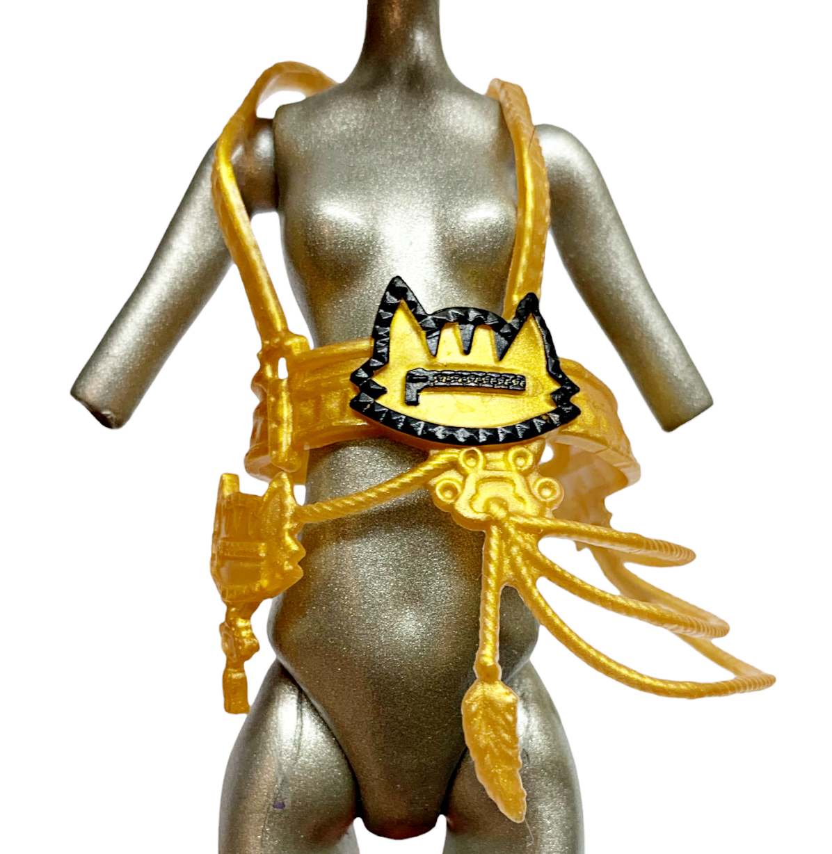 Monster High G3 Toralei Stripe Neon Frights Doll Replacement Gold Belt Accessory
