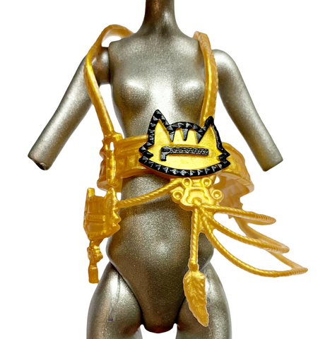 Monster High G3 Toralei Stripe Neon Frights Doll Replacement Gold Belt Accessory