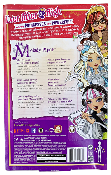 Ever After High Melody Piper Daughter Of The Pied Piper Doll (DHF43)