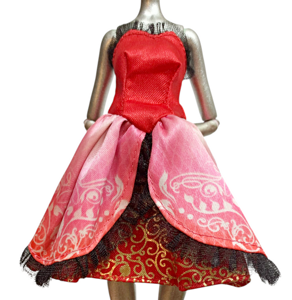 Ever After High Apple White First Chapter Doll Outfit Replacement Red & Gold Dress
