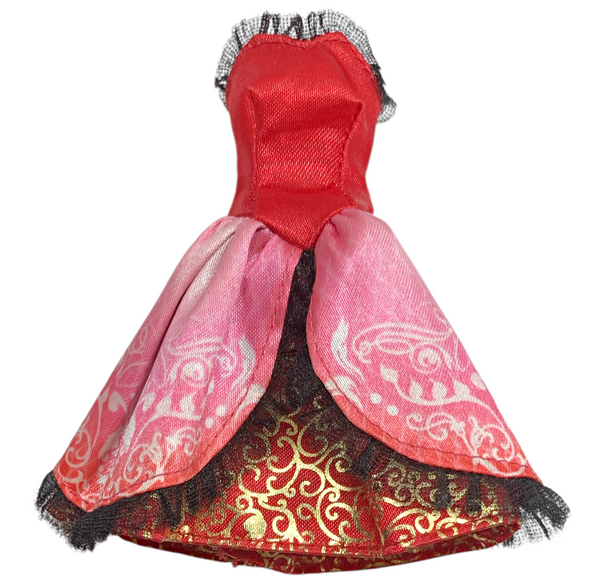 Ever After High Apple White First Chapter Doll Outfit Replacement Red & Gold Dress