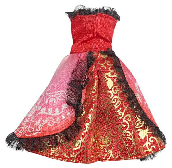 Ever After High Apple White First Chapter Doll Outfit Replacement Red & Gold Dress