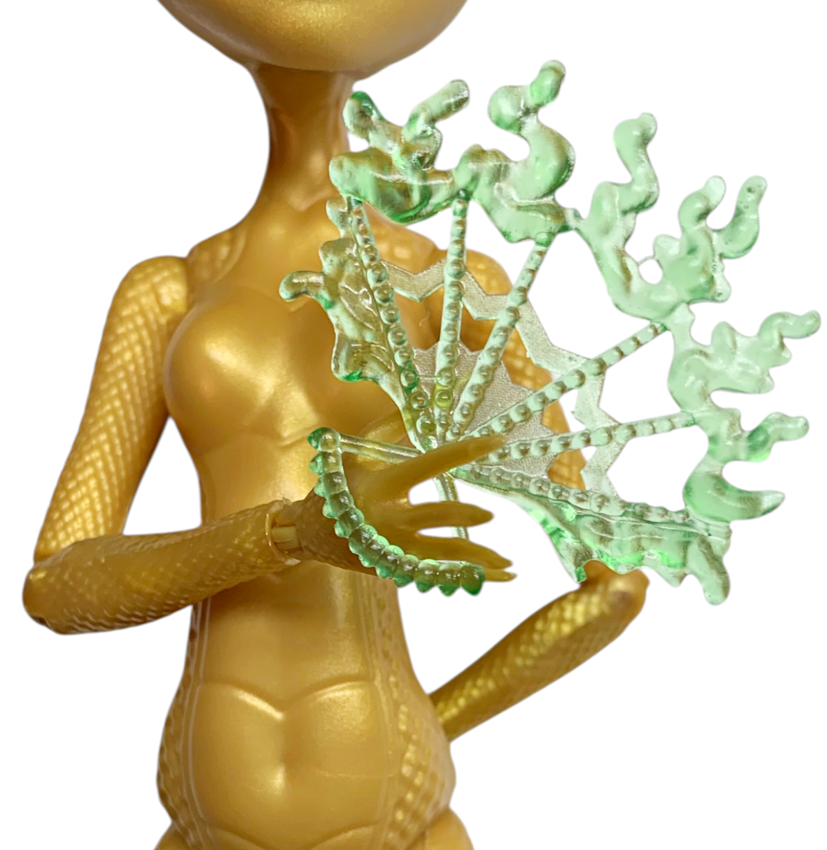 Green Fiery Flame Style Fan Part Compatible With Monster High Freak Du Chic Jinafire Doll