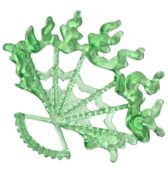 Green Fiery Flame Style Fan Part Compatible With Monster High Freak Du Chic Jinafire Doll