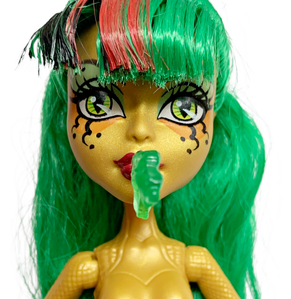 Green Firebreath Blowing Flame Mouth Part Compatible With Monster High Freak Du Chic Jinafire Doll