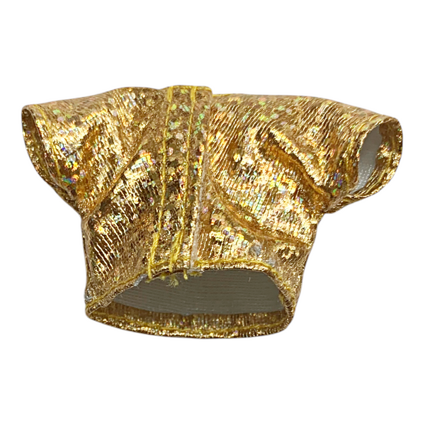 Monster High Cleo De Nile Self-Scare Day Doll Outfit Replacement Gold Crop Top Shirt