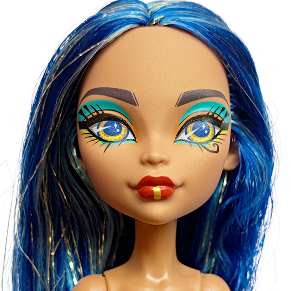 Monster High Replacement Cleo De Nile Self-Scare Day Doll With Long Blue Hair