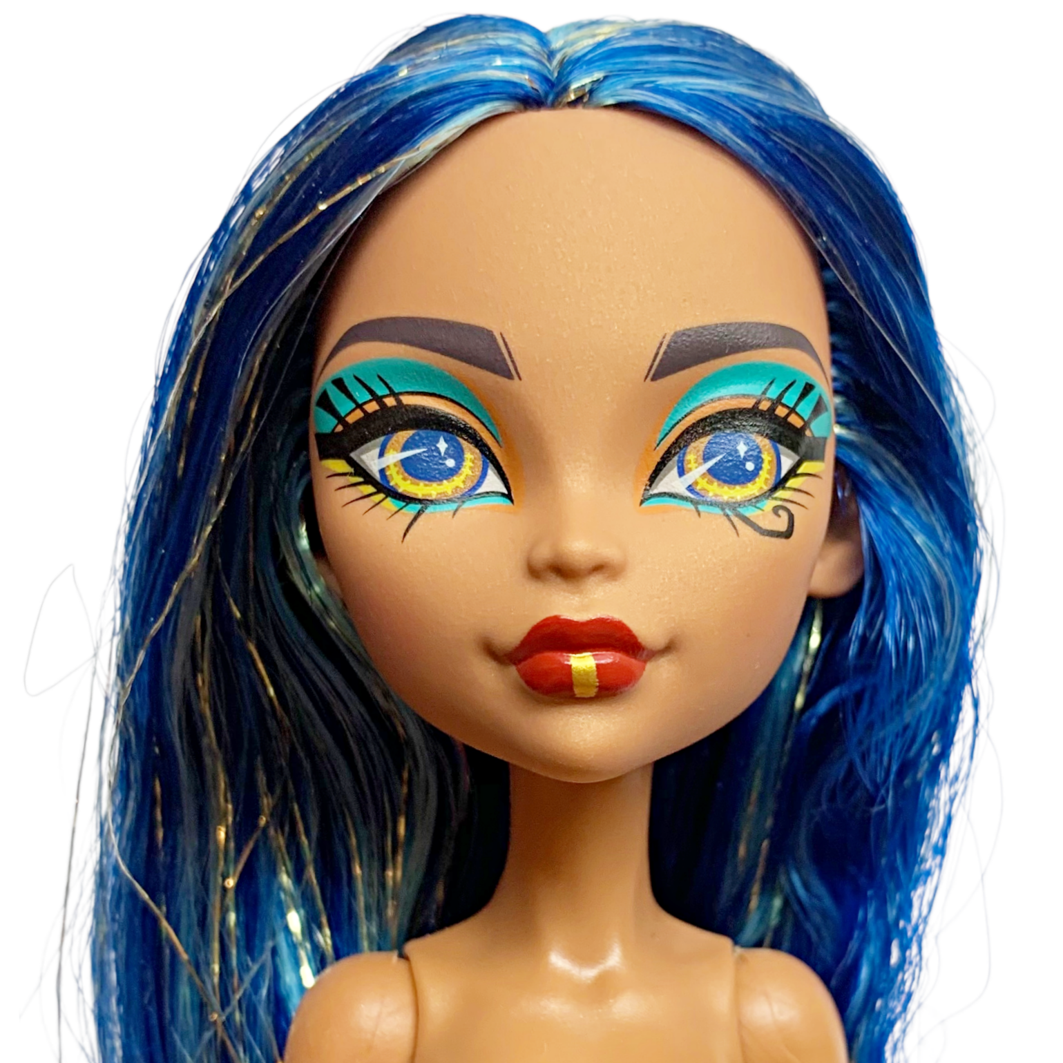 Monster High Replacement Cleo De Nile Self-Scare Day Doll With Long Blue Hair