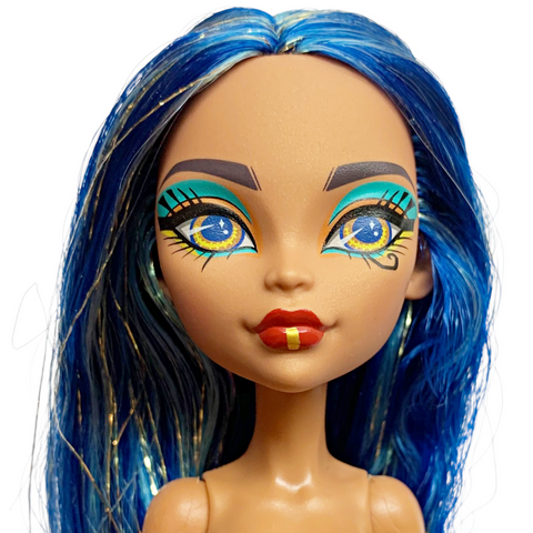 Monster High Replacement Cleo De Nile Self-Scare Day Doll With Long Blue Hair