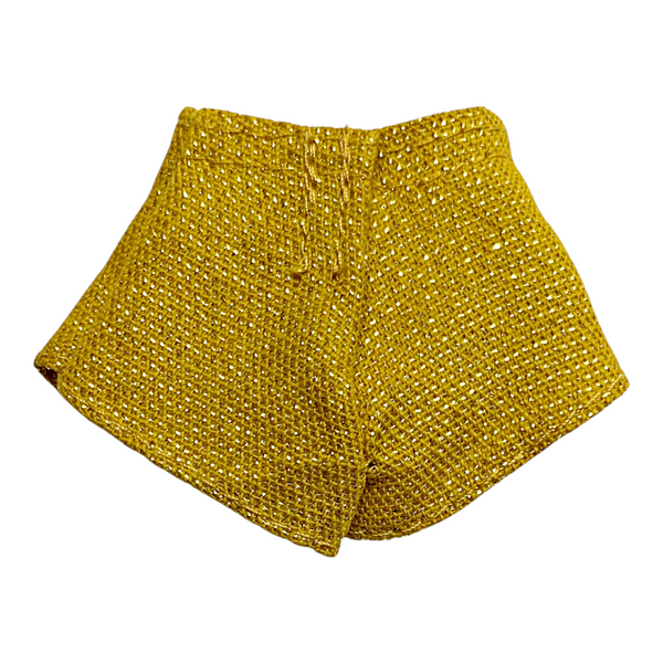 Monster High Clawdeen Wolf Boo York Frightseers Doll Outfit Replacement Gold Shorts