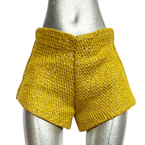 Monster High Clawdeen Wolf Boo York Frightseers Doll Outfit Replacement Gold Shorts