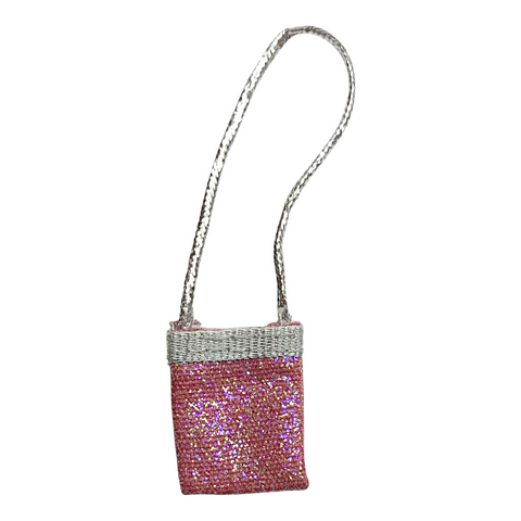 Bratz Phoebe Hollywood Style Doll Replacement Pink & Silver Glitter Sparkle Purse