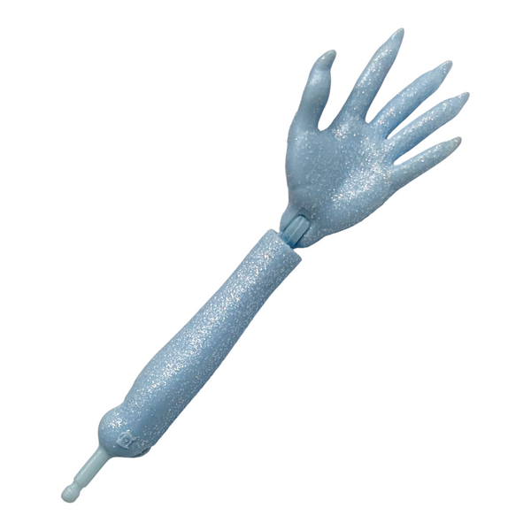 Monster High Abbey Bominable G1 Doll Replacement Blue Glitter Left Hand & Forearm Arm Part