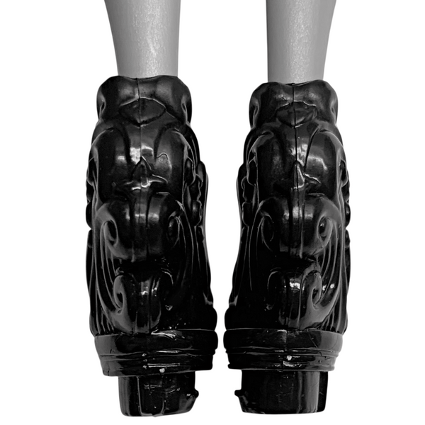 Monster High Freak Du Chic Twyla Boogeyman Doll Replacement Black Shoes