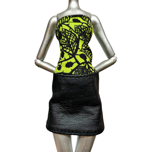 Monster High Amanita Nightshade Gloom & Bloom Doll Outfit Replacement Green & Black Dress