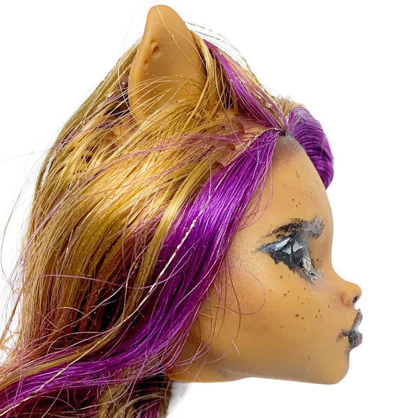 Monster High 13 Wishes Clawdeen Wolf Doll Replacement Custom Painted OOAK Head