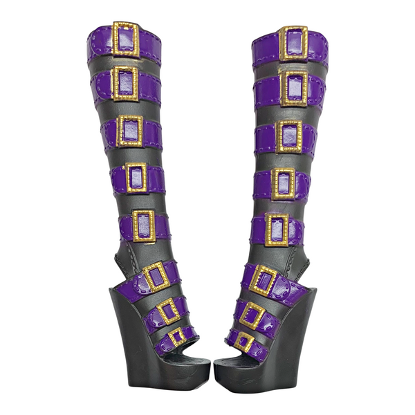 Monster High Clawdeen Wolf 17" Frightfully Tall Large Doll Replacement Purple Shoes