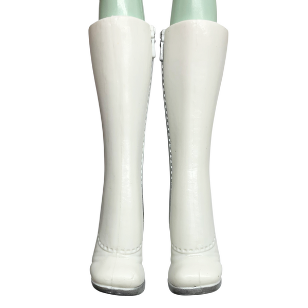 Monster High Scarah Screams I Heart (Love) Fashion Doll Replacement Shoes Tall White Boots