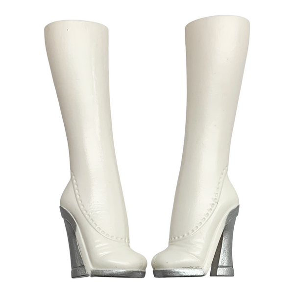 Monster High Scarah Screams I Heart (Love) Fashion Doll Replacement Shoes Tall White Boots