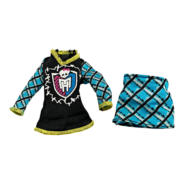 Monster High Frankie Stein Ghoul Spirit Doll Outfit Replacement Shirt & Skirt