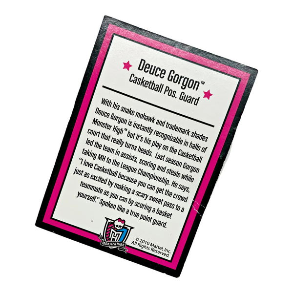 Monster High Deuce Gorgon Scream Uniform Doll Fashion Pack Outfit Character Trading Card