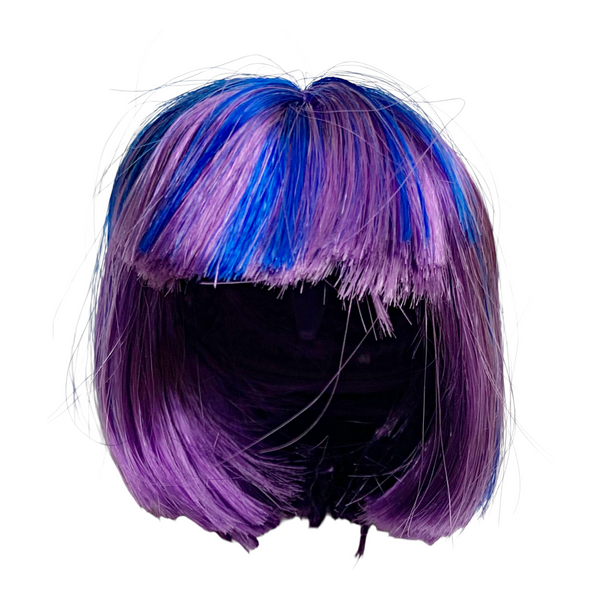 Monster High Cat Create-A-Monster Doll Replacement Short Purple And Blue Wig Part