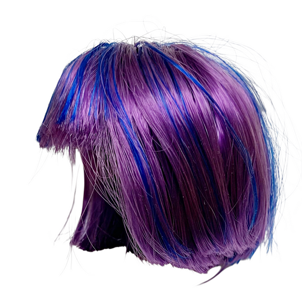 Monster High Cat Create-A-Monster Doll Replacement Short Purple And Blue Wig Part