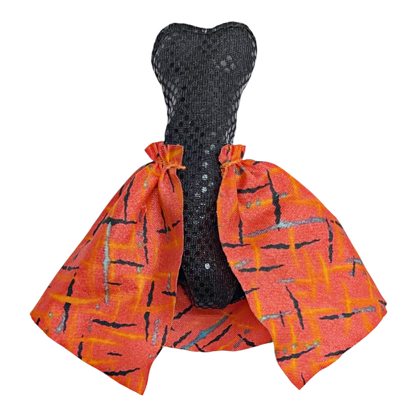 Monster High Toralei Stripe Fierce Rockers Doll Outfit Replacement Black & Orange Dress