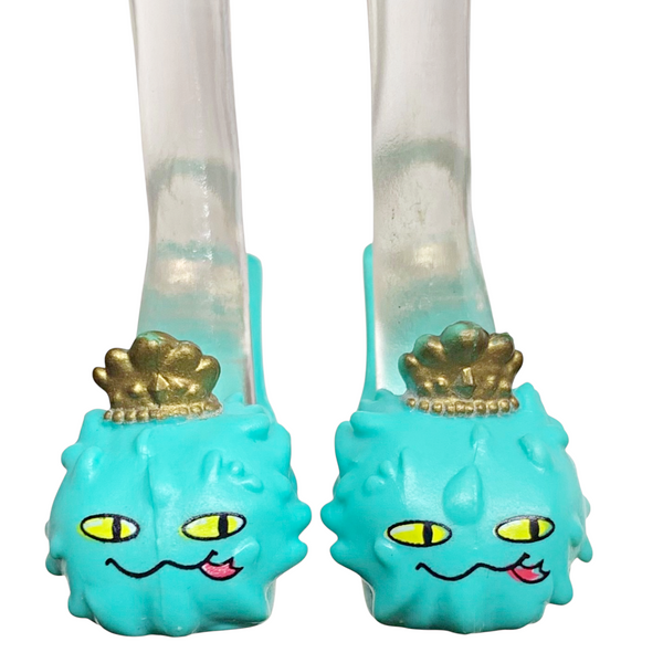 Monster High Cleo De Nile Dead Tired Doll Replacement Shoes Green Slippers